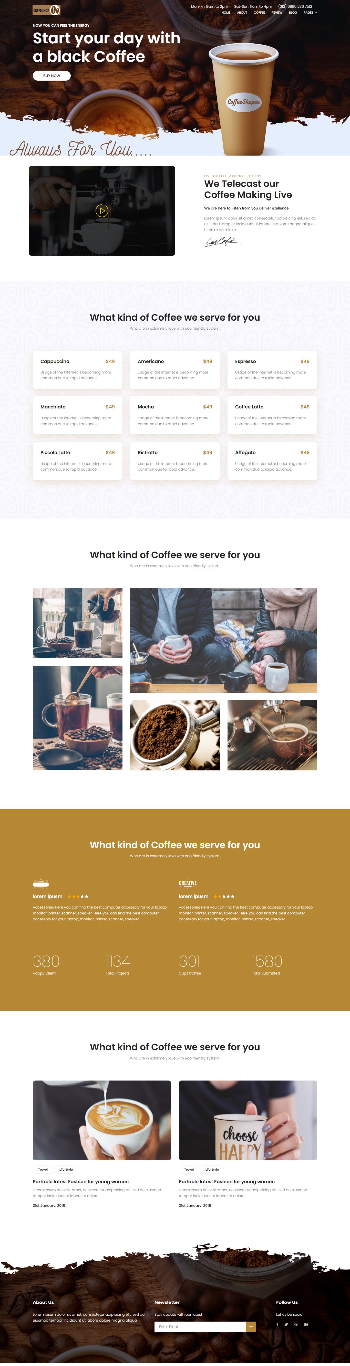 Coffee Website
