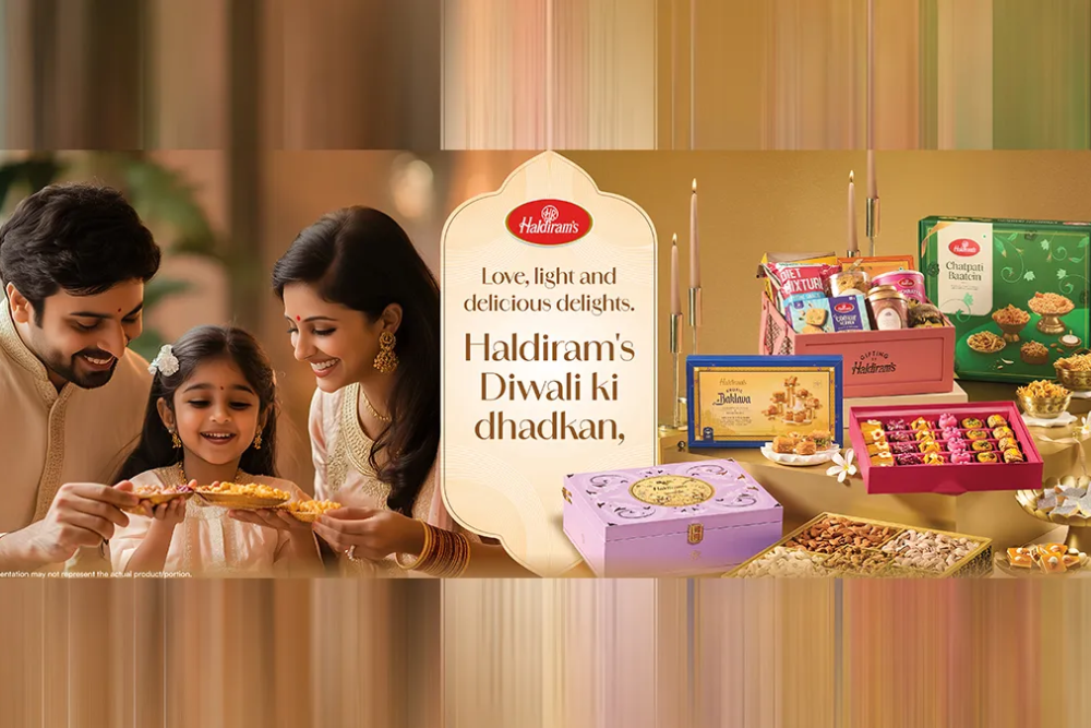 Haldiram’s Diwali gifting collection: premium hampers and sweets.
