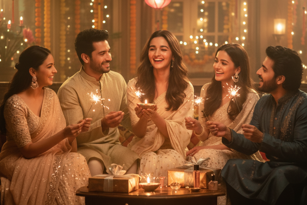 L’Oréal Paris 'Mujh Mein Hai Diwali' campaign still featuring Alia Bhatt.